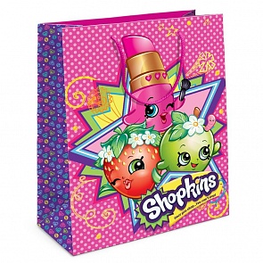 Пакет подарочный из серии Шопкинс, 23 х 18 х 10 см. (Росмэн, 32187ros)